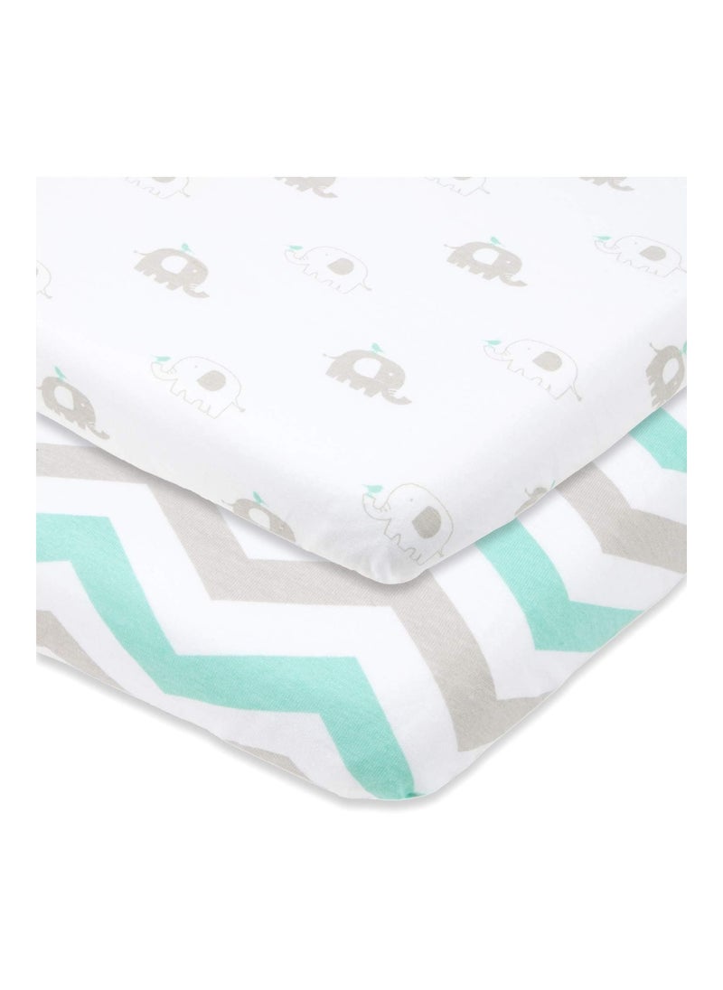 Mini Crib Sheet Set Pack Of 2