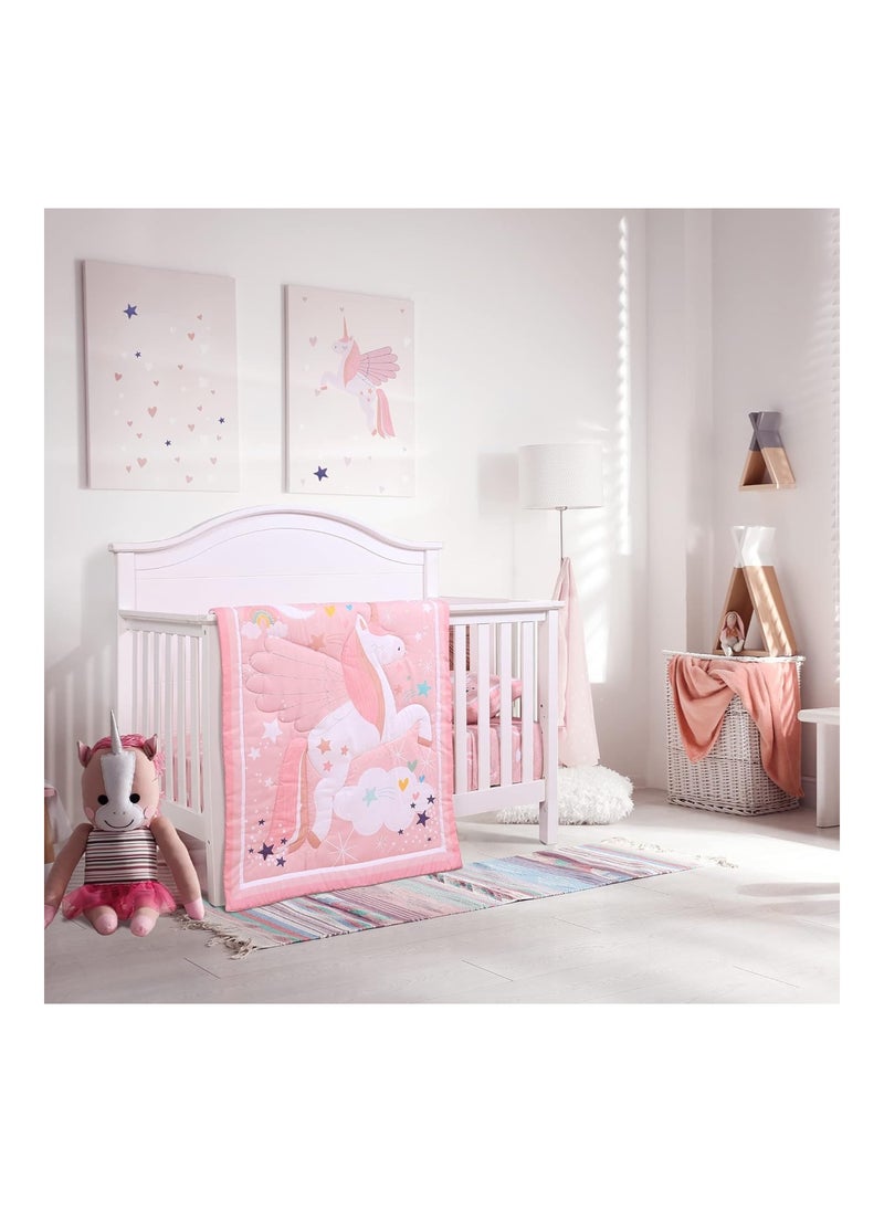 Pack Of 3 Crib Bedding Set For Girls