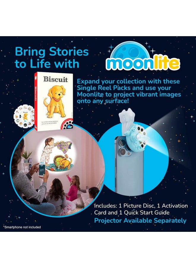 Storytime Biscuit Storybook Reel, A Magical Way To Read Together, Digital Story For Projector, Fun Sound Effects, Toddler Early Learning Gifts For Kids Ages 36 Months And Up