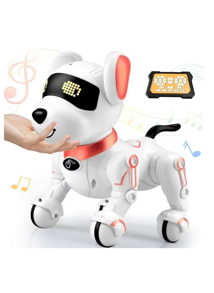 Remote Control Robot Dog Intelligent Robot Toys for Kids Programmable Smart Interactive Puppy Pet Toys with Touch Sensing Function Gift for 4 5 6+ Ages Boys Girls