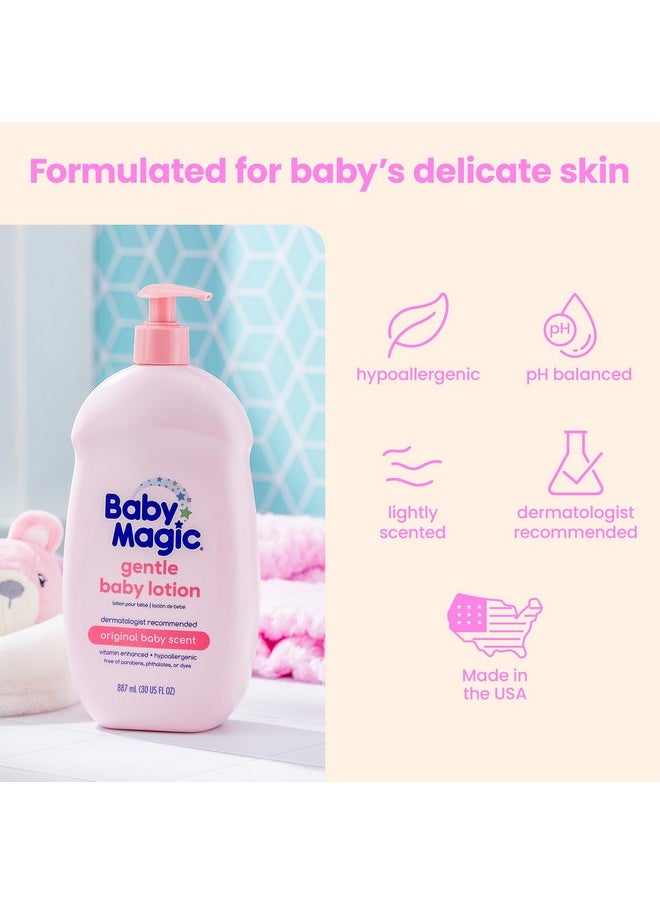 Gentle Baby Lotion | 30 Fl Oz (Pack Of 4) | Vitamins & Aloe | Free Of Parabens, Phthalates, Sulfates And Dyes