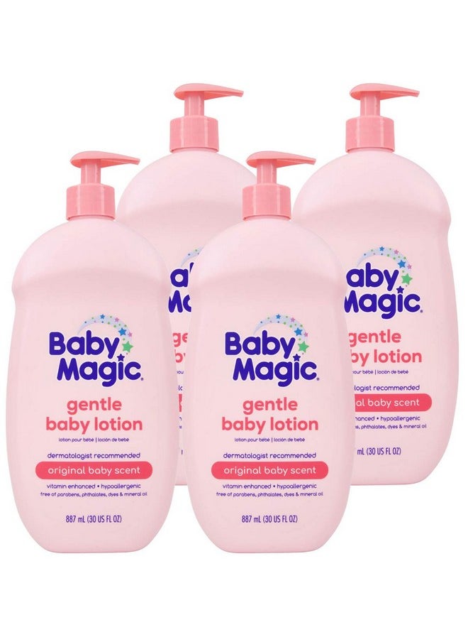 Gentle Baby Lotion | 30 Fl Oz (Pack Of 4) | Vitamins & Aloe | Free Of Parabens, Phthalates, Sulfates And Dyes