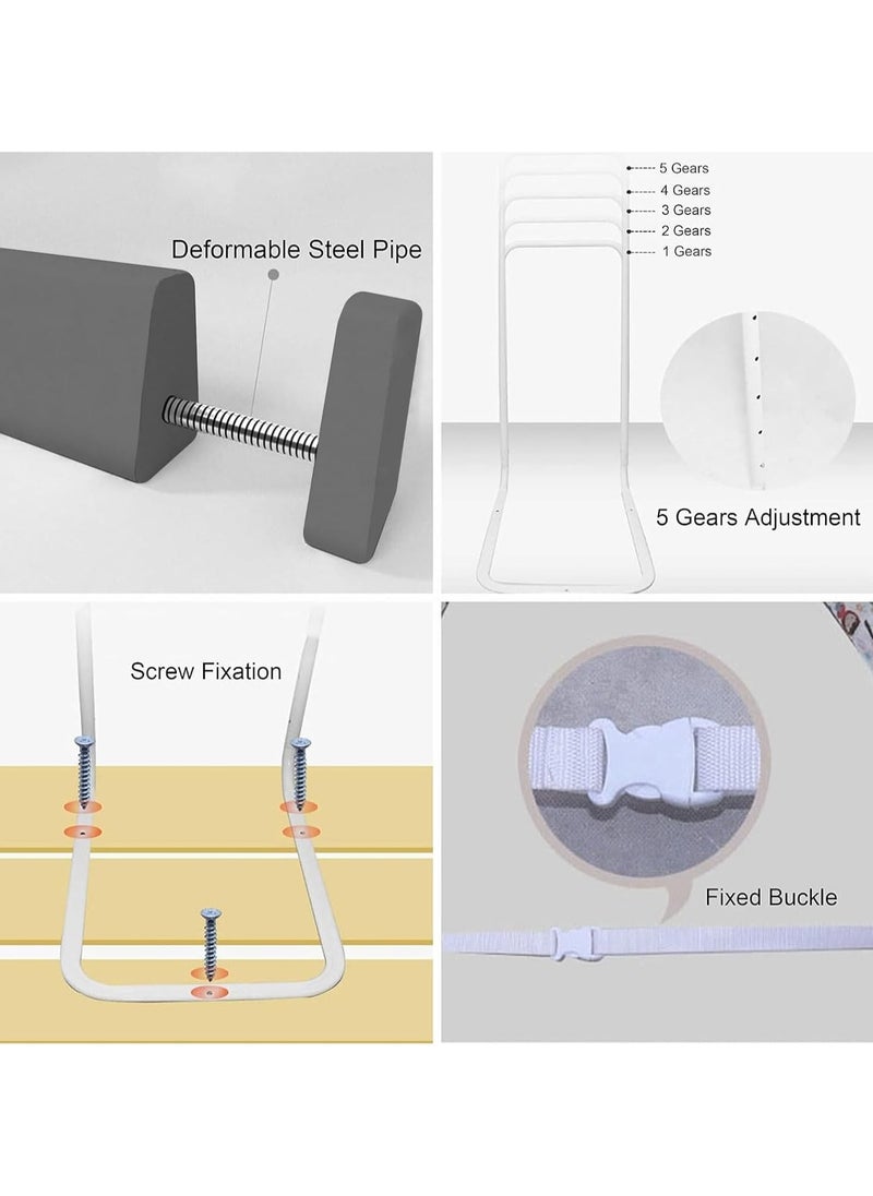 Baby Bed Rail Guard for Toddlers, Infants Bed Safety Guard Rail, Foldable Toddler Bed Crib Rail Guard for Kids, 1.8M Baby Guard Bumper for Crib, Safe Bed Side Rail for Twin Full-Size Queen King Mattress