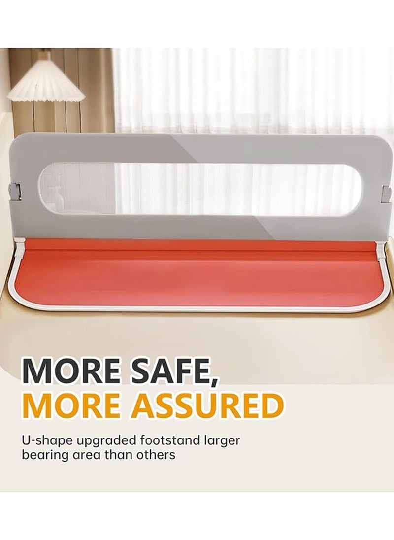 Toddler Bed Rails for Crib, Bed Rail Guard for Toddlers, Baby Crib Guard Bumper, Kids Adjustable Fall Protection Guardrails, Safety Bed Fence Protector Rail, Kids Safe Bed Side Rail for Queen, King Beds (1.8M)