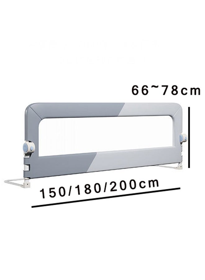 Bed Rail Guard for Toddler, Baby Crib Bed Side Rails, Toddler Bed Rail Guard Bumper, Child Bedrail Safety Bed Fence Protector Rail for Kids, Kids Bed Guard Rail for Full, Queen Size Bed (2*2M)