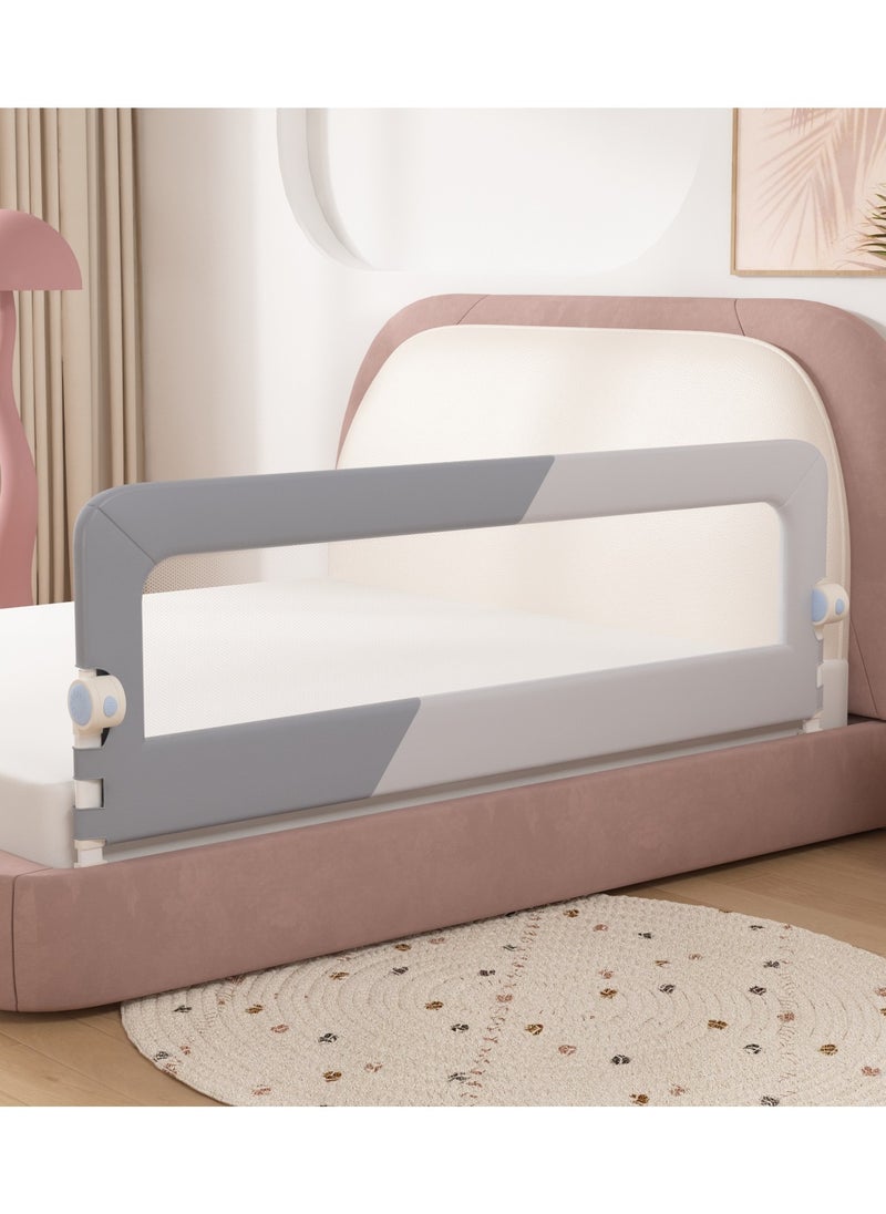 Bed Rail Guard for Toddler, Baby Crib Bed Side Rails, Toddler Bed Rail Guard Bumper, Child Bedrail Safety Bed Fence Protector Rail for Kids, Kids Bed Guard Rail for Full, Queen Size Bed (2*2M)