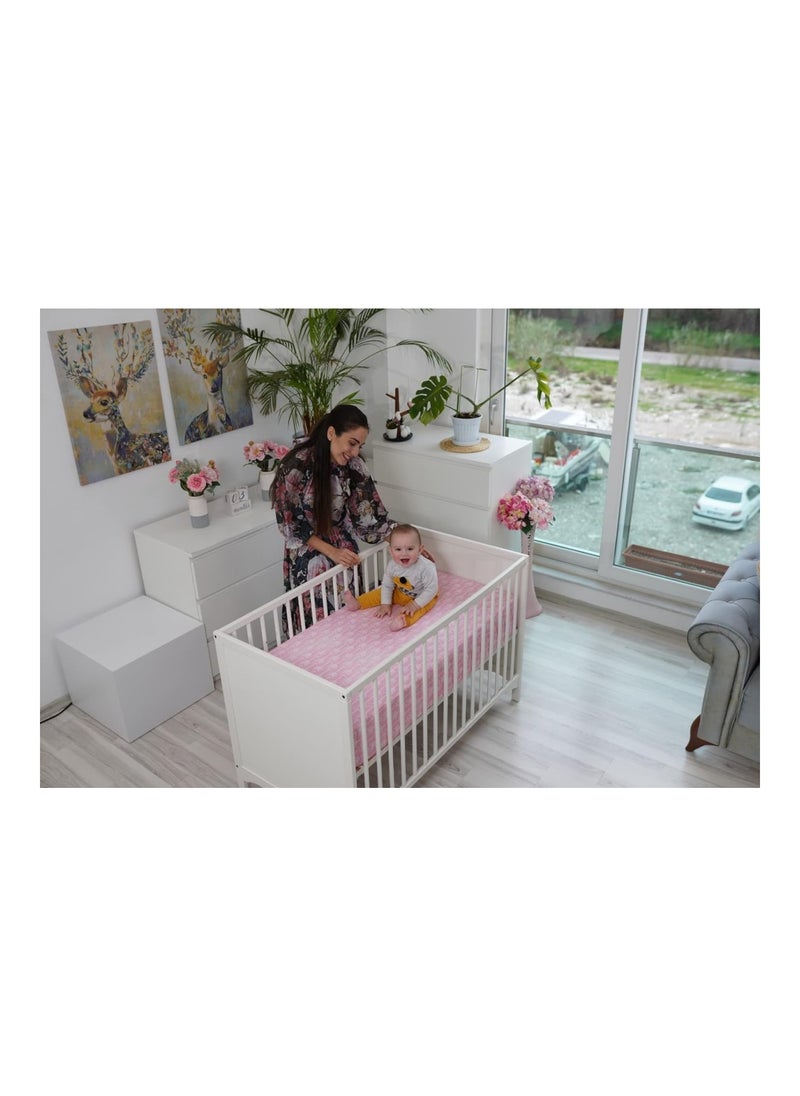 3 Pack 100% Super Soft Jersey Knit Cotton 150 Gsm Portable Mini Crib Mattress Fitted Sheets And Girls By Baebae Goods