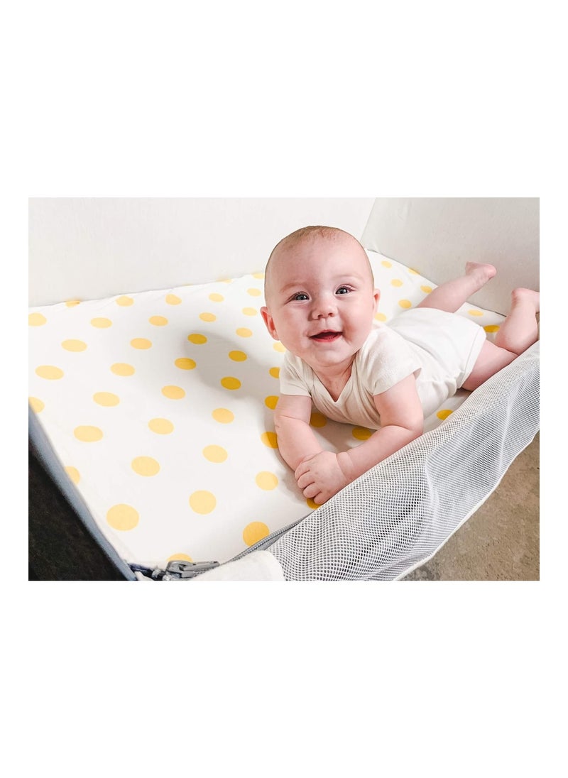 3 Pack 100% Super Soft Jersey Knit Cotton 150 Gsm Portable Mini Crib Mattress Fitted Sheets And Girls By Baebae Goods