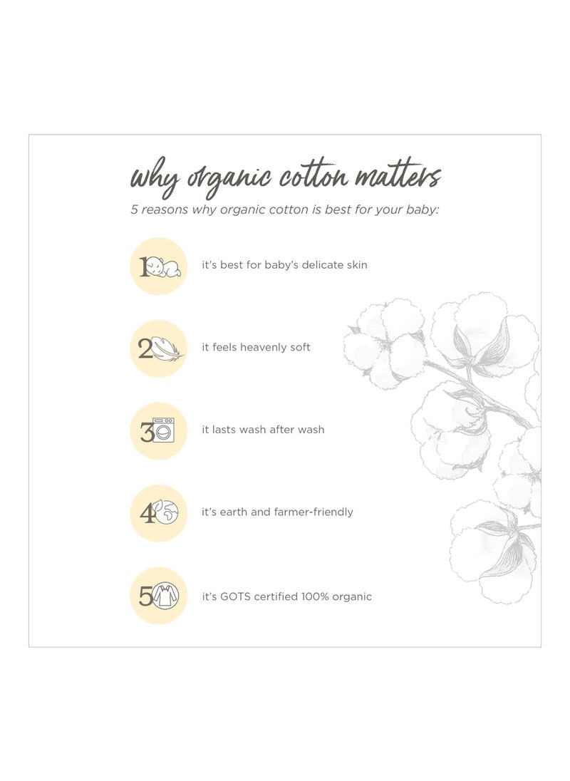 Organic Cotton Crib Sheet For Standard Crib And Toddler Mattresses, Cloud white