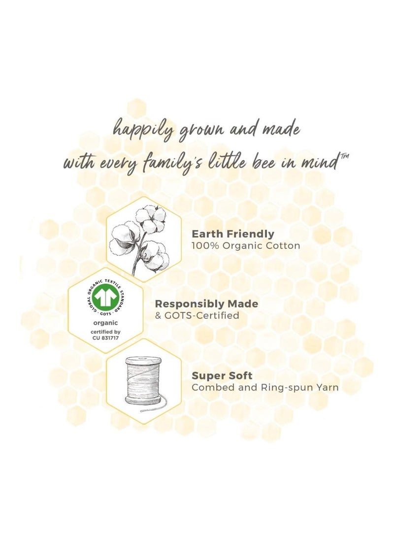 Organic Cotton Crib Sheet For Standard Crib And Toddler Mattresses, Cloud white