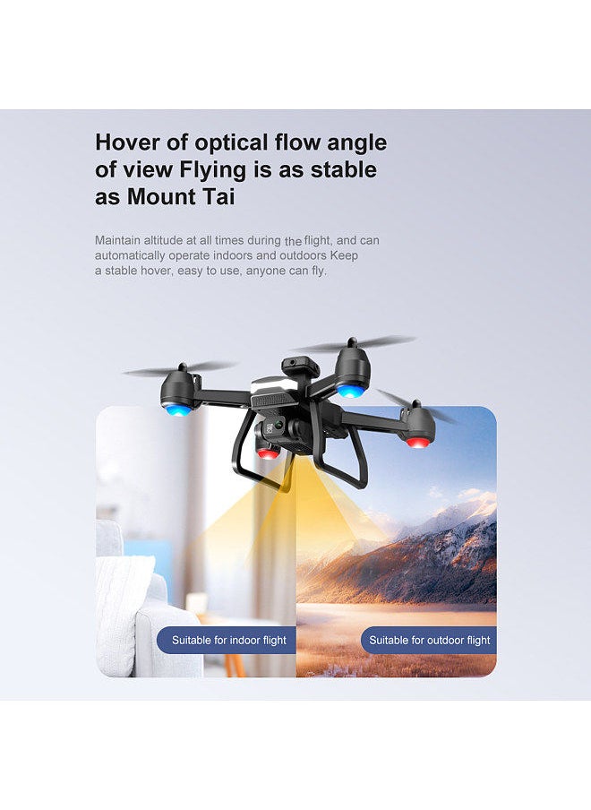Remote Control Mini Drone with Dual Camera 6K Foldable  Headless Drone with Obstacle Avoidance Function Optical Flow Positioning Gesture Photography with Storage Bag 2 Battery