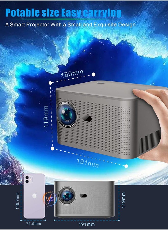 Projector 590 ANSI Android 11 Projector 4K 1920*1080P Wifi6 Allwinner H713 32G Voice Control BT5.0 Home Cinema Projetor