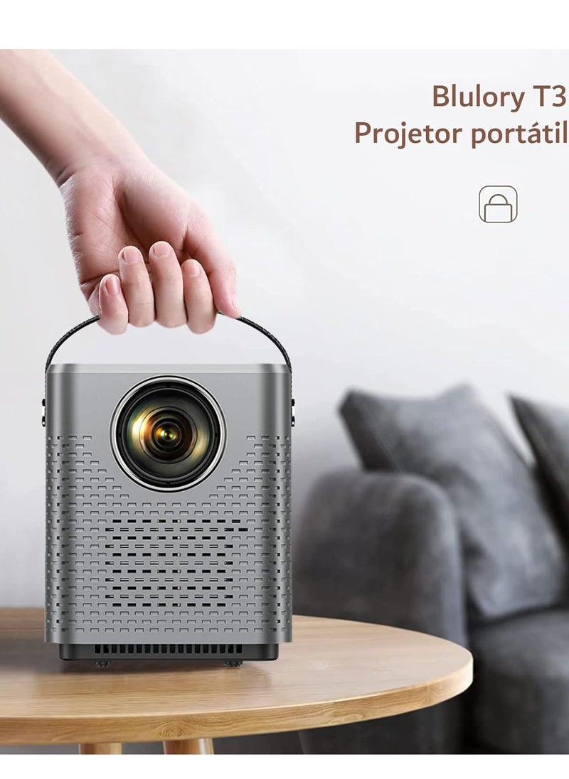 New T3 Movie 3D Projector 4K Full HD 1080P Native Cinema Beamer Android WiFi Projector For Outdoor Movies Support Android 9.0