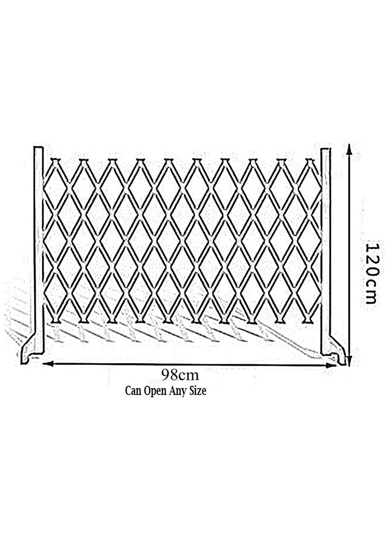 Expandable Wooden Trellis Panel Fence | 98cm x 120cm | Durable Garden & Home Divider