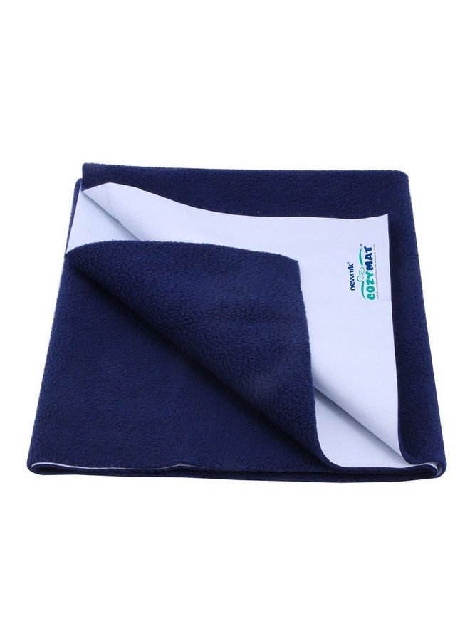 Dry Sheet Quick Waterproof Breathable Bed Protector & Crib Sheet (Size: 200Cm X 260Cm) Navy Blue, Double Bed