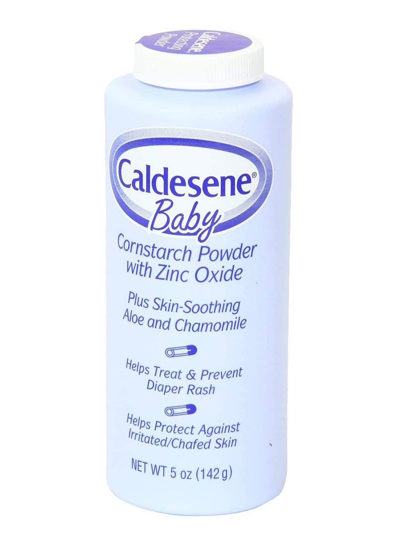 Baby Cornstarch Powder With Zinc Oxide 5 Oz (Pack Of 2)