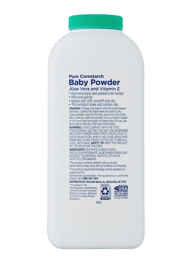 Pack Of 2 Baby Powder With Aloe And Vitamin E, 22Oz
