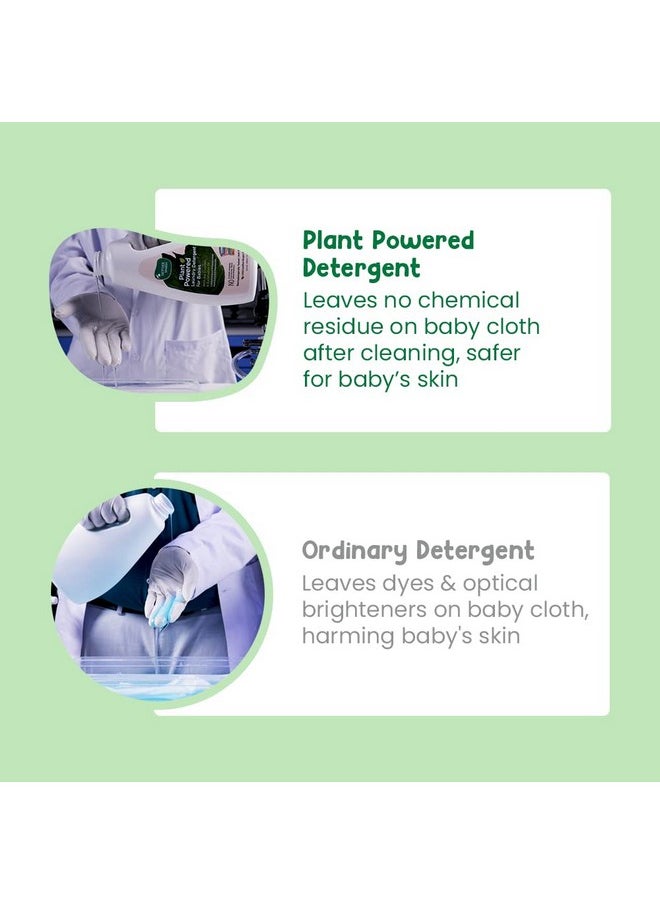 Plant Powered Baby Laundry Liquid Detergent With Bio - Enzymes And Eucalyptus Oil | Without Dyes & Optical Brighteners -1 Litre