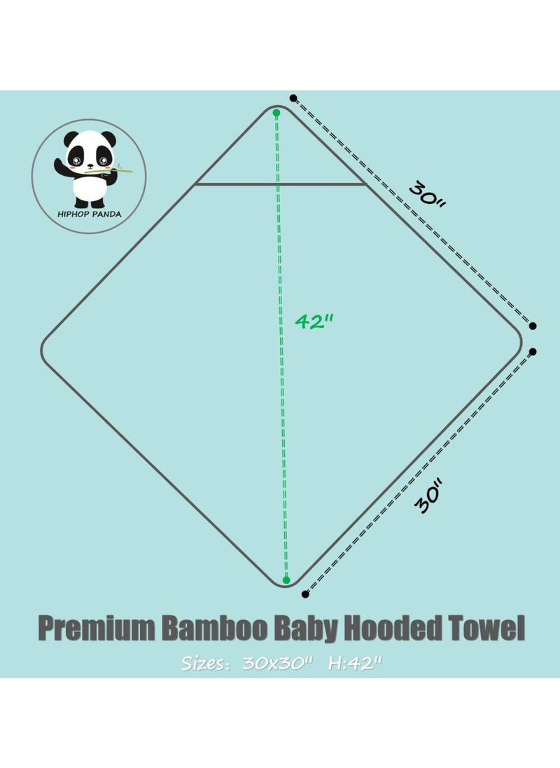 Bamboo Hooded Baby Towel Soft Bath Towel With Bear Ears For Natural Baby Stuff Baby Bath Shower Gifts For Boy And Girl Bear 30 X 30 Inch
