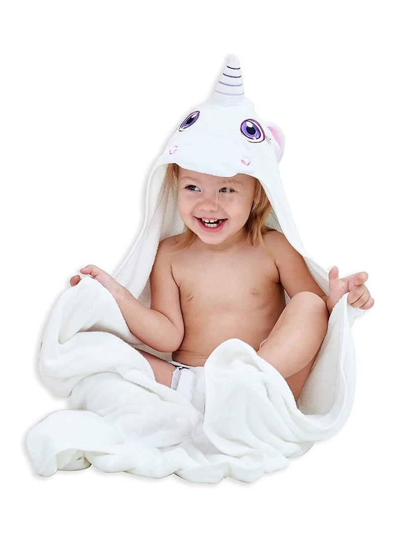 Bamboo Baby Hooded Towel Soft Cute Pink Bath Towel