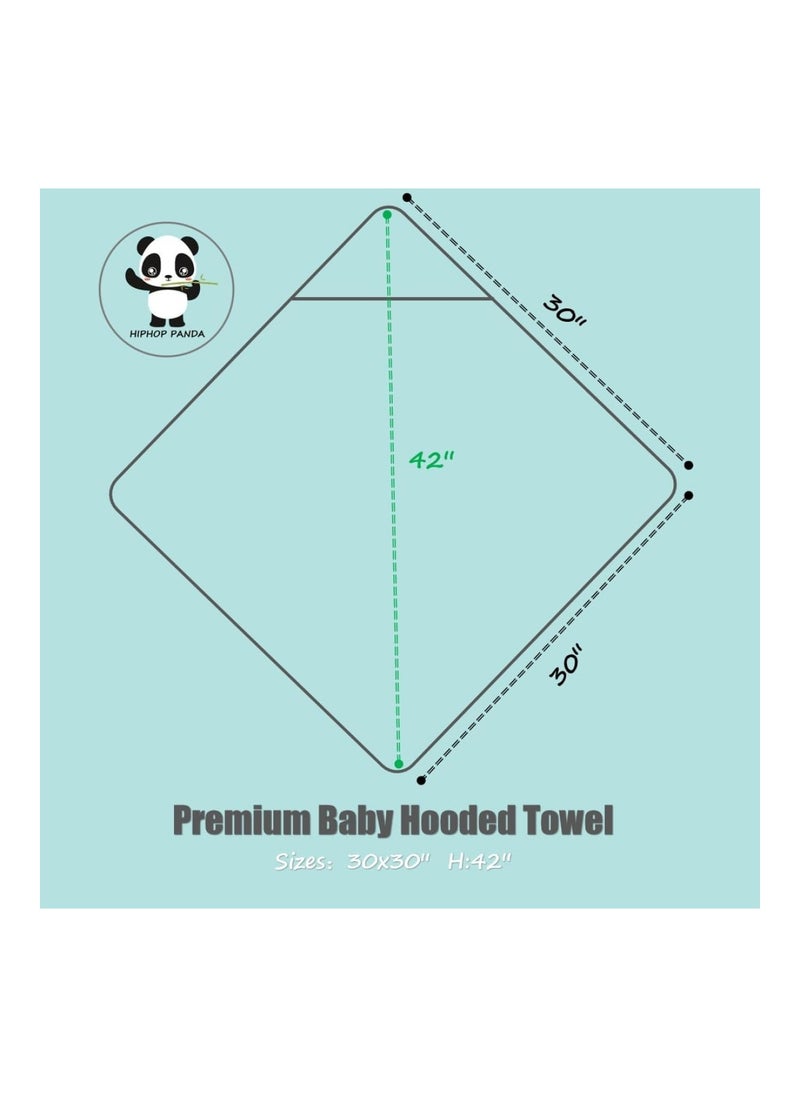 Bamboo Baby Hooded Towel Soft Cute Pink Bath Towel