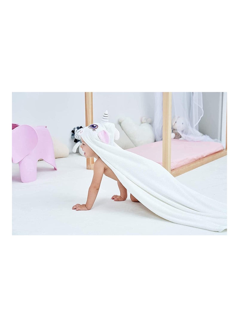 Bamboo Baby Hooded Towel Soft Cute Pink Bath Towel