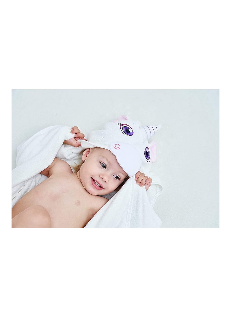 Bamboo Baby Hooded Towel Soft Cute Pink Bath Towel