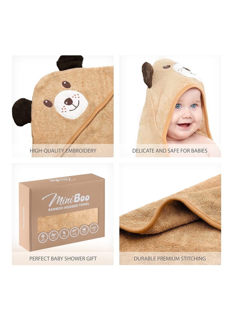 Bamboo Baby Towel With Unique Dog Design
