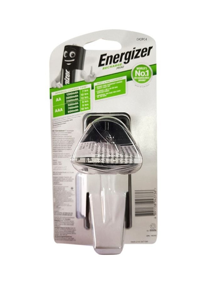 Accu Recharge Mini Rechargeable Battery Black