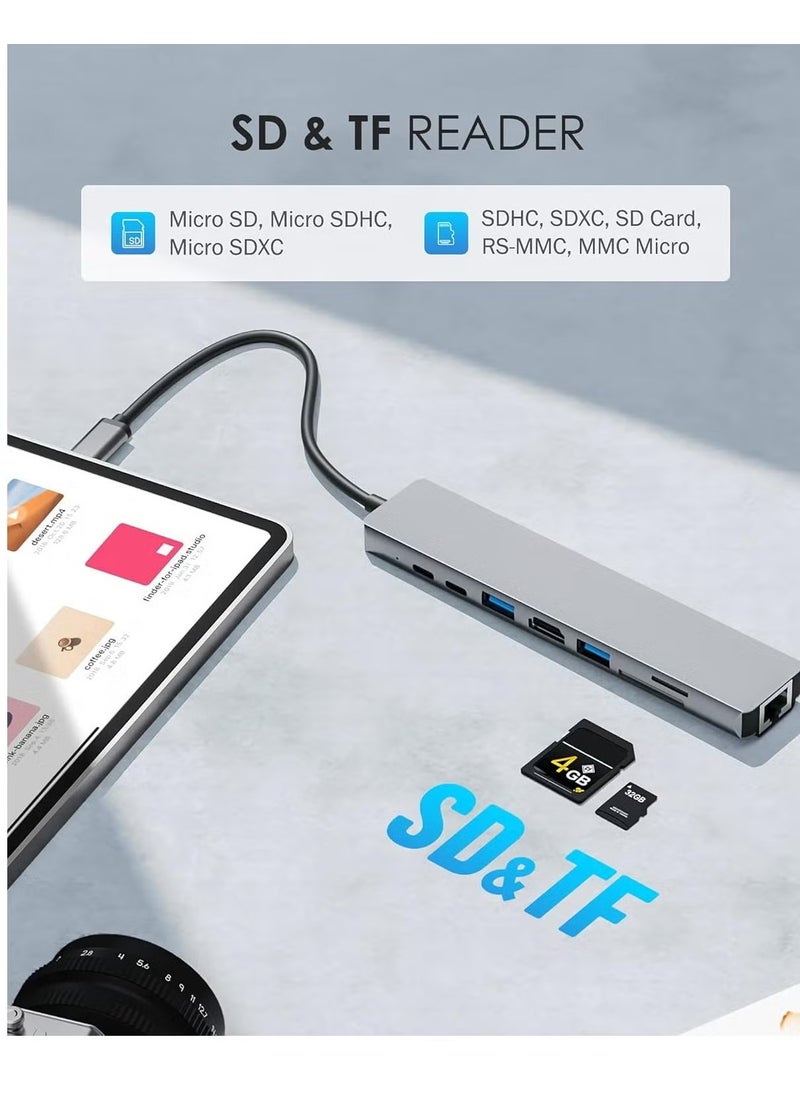 8-in-1 USB C Docking Station – Multiport Adapter with 4K HDMI, Power Delivery & More