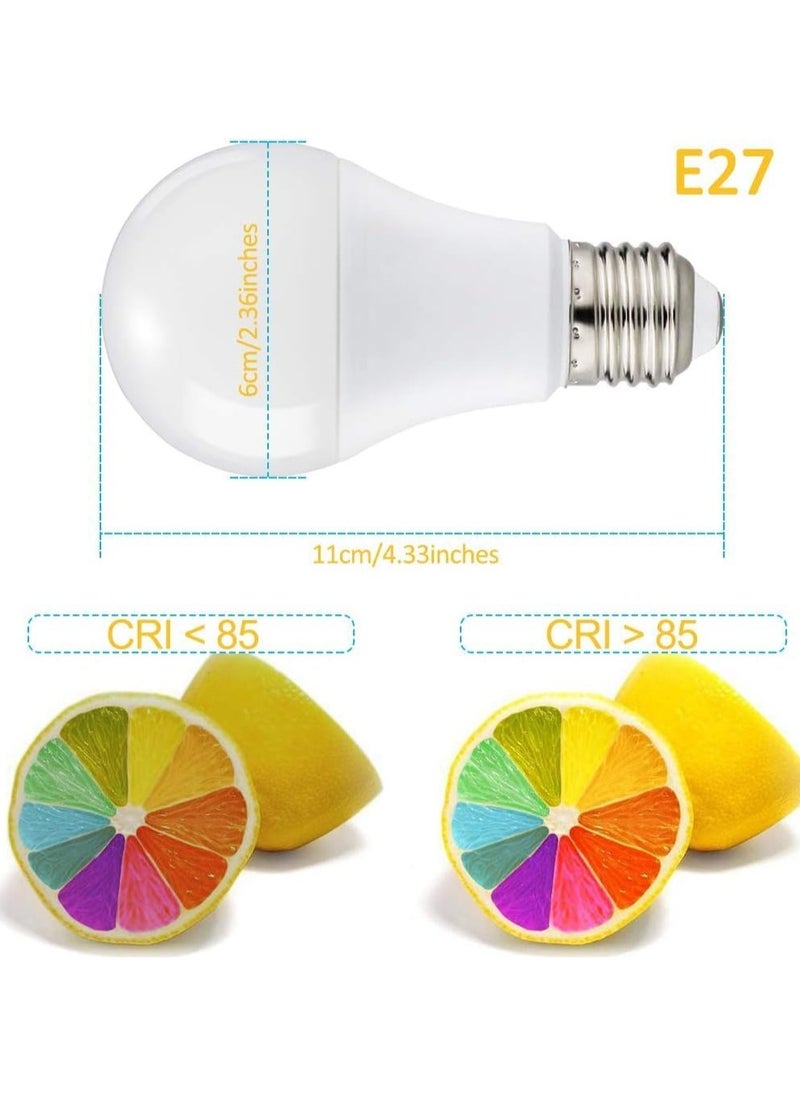 10-Piece E27 LED Bulb Warm White 3000K, Non-Dimmable