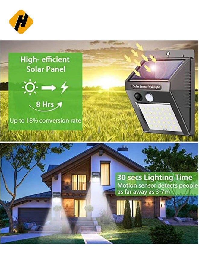 Solar Wall Lights Outdoor, iToncs Waterproof Super Bright Solar Motion Sensor Security Lights Wireless Solar Powered Light for Garden