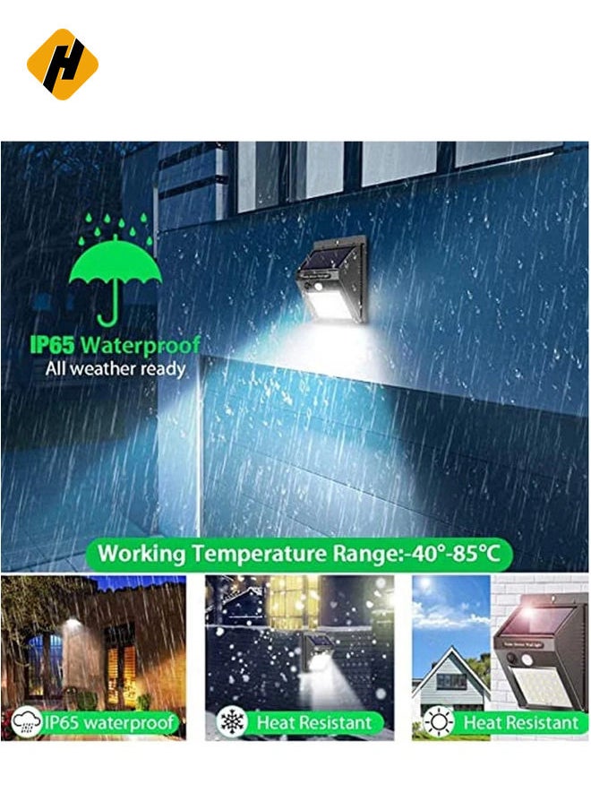 Solar Wall Lights Outdoor, iToncs Waterproof Super Bright Solar Motion Sensor Security Lights Wireless Solar Powered Light for Garden