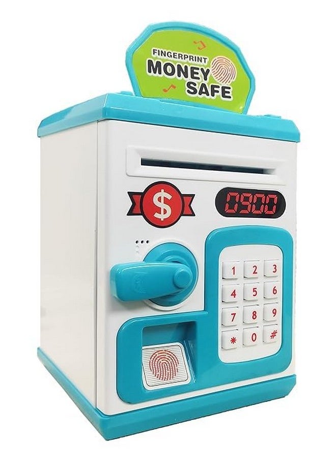 Money Safe Atm Bank With Music Light | Safe Password Protection, Fingerprint Inouction Deposit Atm Toy, Saving Bank Toys For Kids