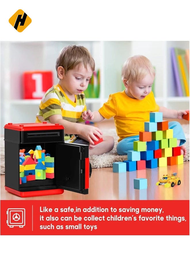 Electronic Piggy Bank for Kids, Money Bank with Password/Cute Mini ATM Piggy Bank Can, Auto Scroll Cash Safe Box, Great and Practical Birthday Gifts for Boys & Girls