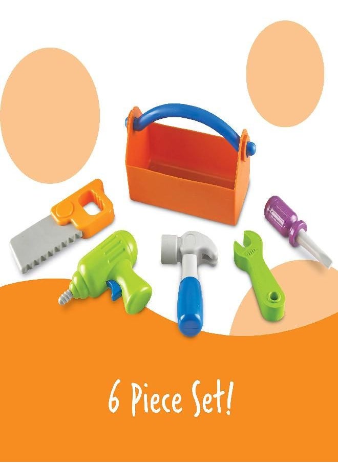 Learning Resources New Sprouts Fix It! My Very Own Tool Set - 6 Pieces, Ages 2+ Toddler Learning Toys, Develops Fine Motor Skills, Toddler Tool Set, First Tool Box, Kids Tool Set