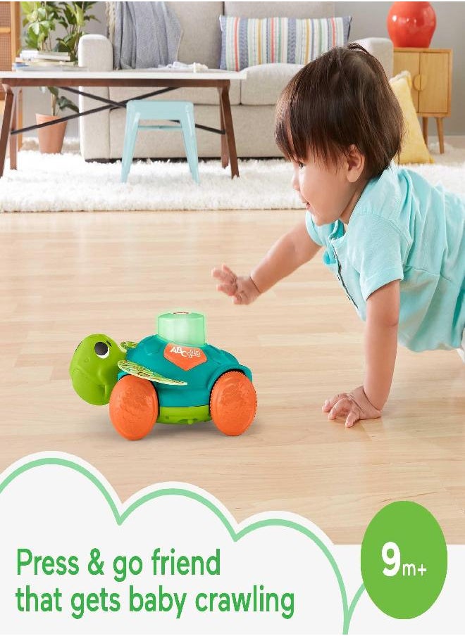 Fisher-Price Linkimals Baby & Toddler Toy Sit-To-Crawl Sea Turtle With Interactive Lights Music And Rolling Motion For Ages 9+ Months