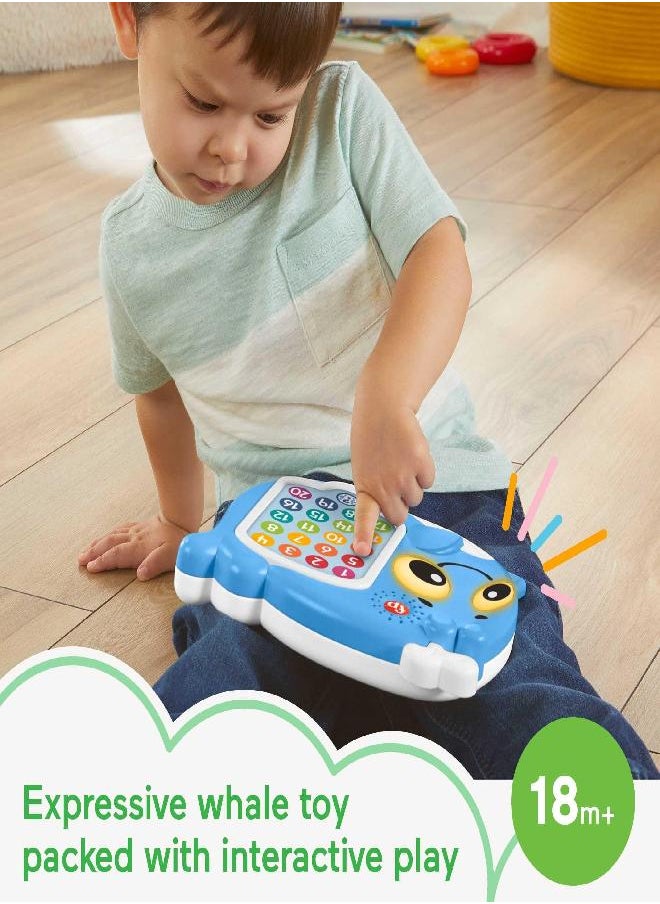 Fisher-Price Linkimals Toddler Learning Toy 1-20 Count & Quiz Whale With Interactive Lights & Music For Ages 18+ Months