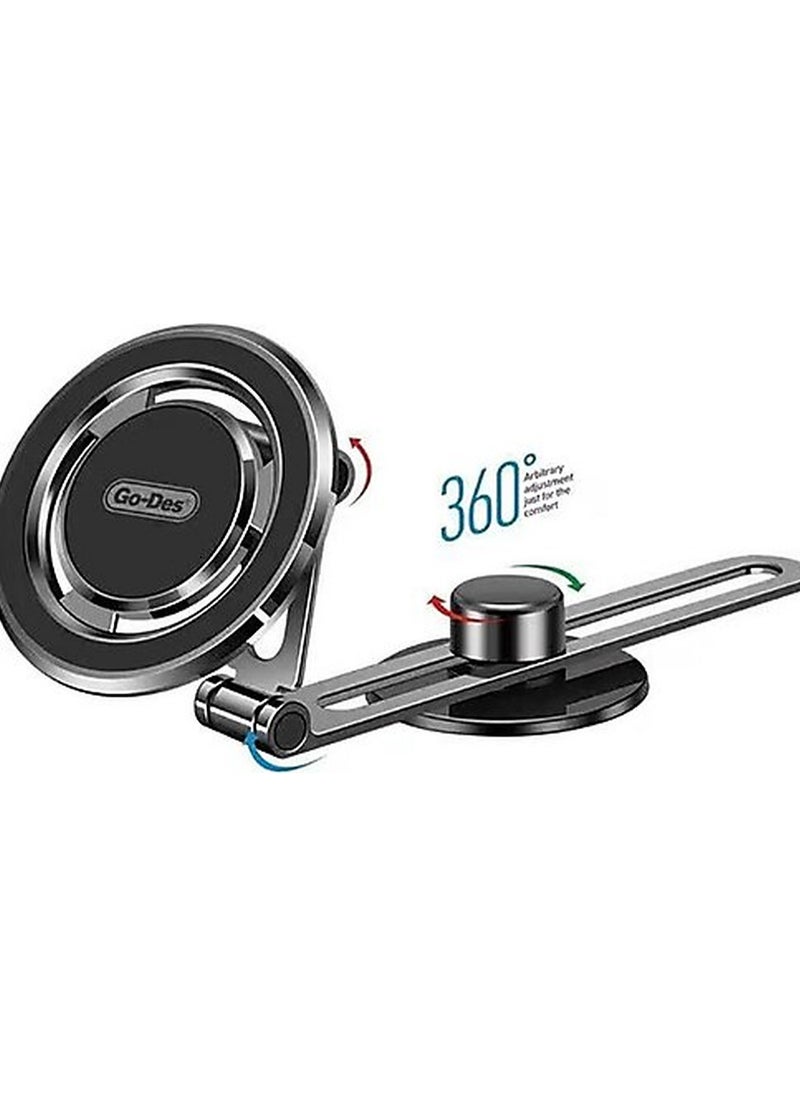 GO-DES 360° Rotation Super Magnetic Mobile Phone Car Holder for All Mobiles