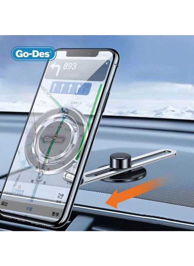 GO-DES 360° Rotation Super Magnetic Mobile Phone Car Holder for All Mobiles