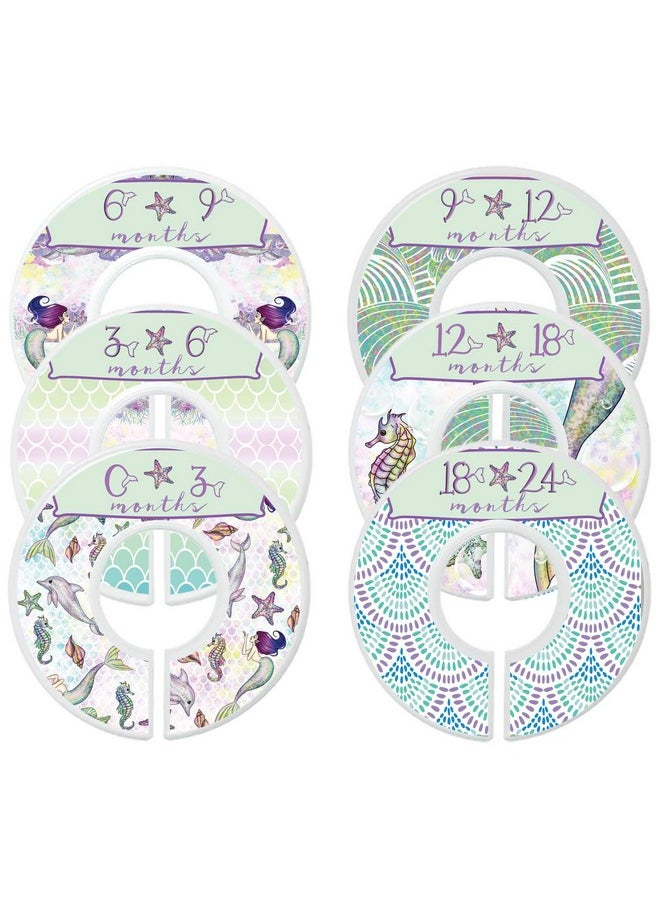 Nursery Closet Dividers Closet Organizers Baby Girl Clothes Dividers Mermaid