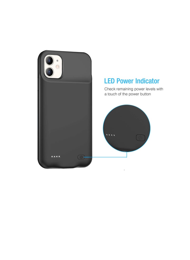 Battery Case for iPhone Pro 11, Newest 7000mAh Slim Portable Protective Charging case Compatible with iPhone 11 (6.1 inch) Rechargeable Battery Pack Charger Case