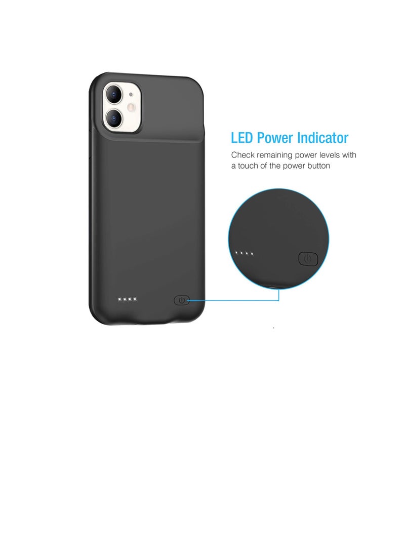 Battery Case for iPhone Pro 11, Newest 7000mAh Slim Portable Protective Charging case Compatible with iPhone 11 (6.1 inch) Rechargeable Battery Pack Charger Case