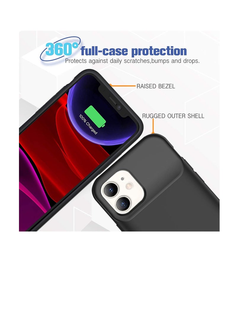 Battery Case for iPhone Pro 11, Newest 7000mAh Slim Portable Protective Charging case Compatible with iPhone 11 (6.1 inch) Rechargeable Battery Pack Charger Case