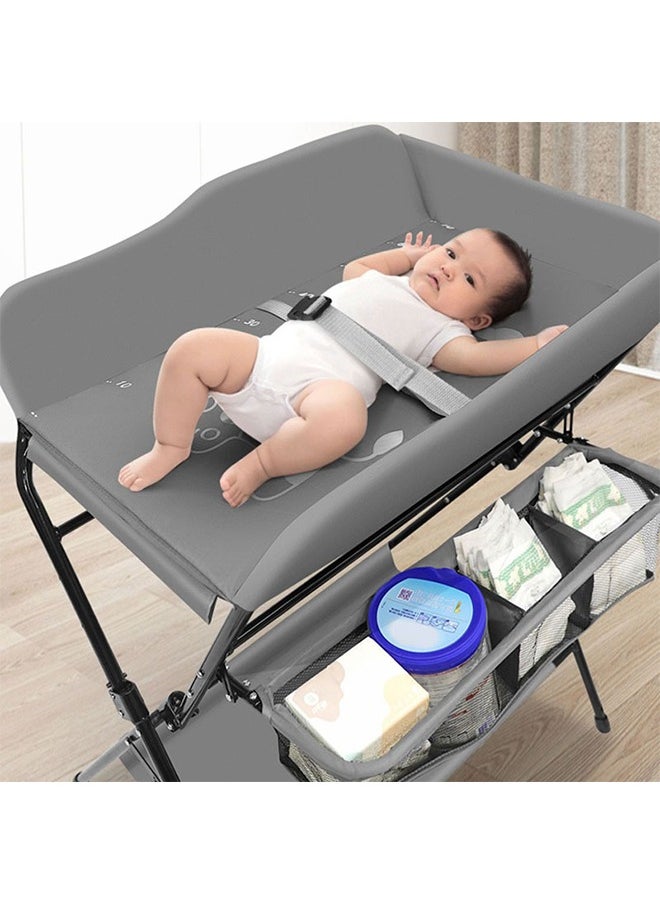 olding Diaper Change Table - Baby Diaper Table, Folding Changing Station for Baby with Wheels and Storage.