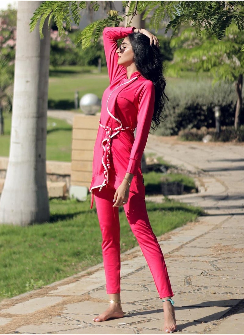 Femmine Classic Pink Burkini swimwear