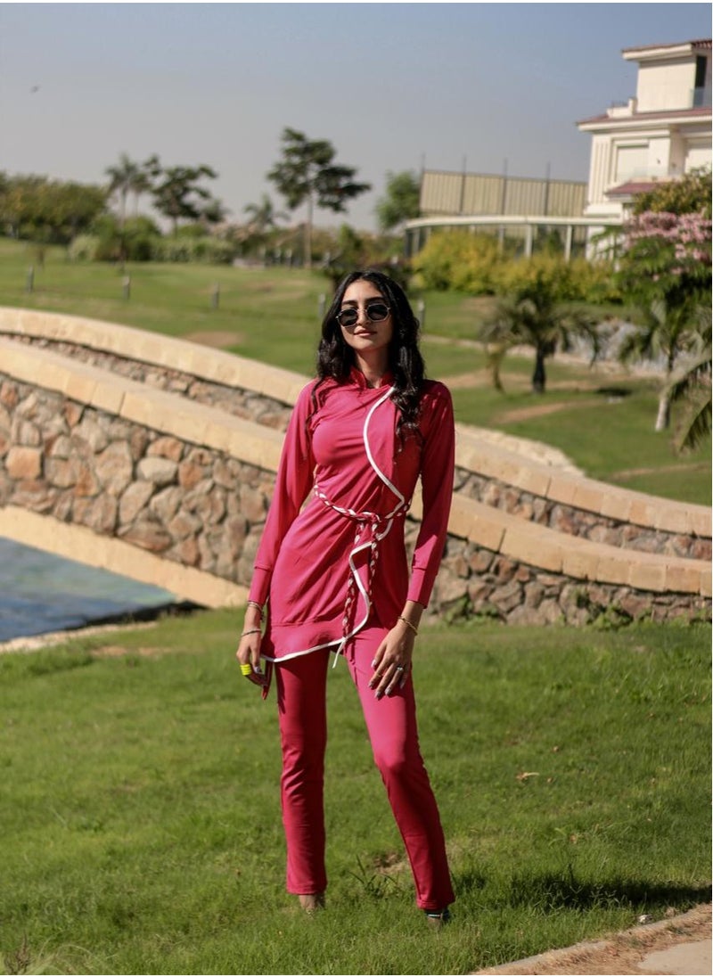 Femmine Classic Pink Burkini swimwear