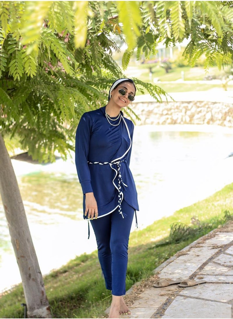 Femmine Classic Blue Burkini swimwear