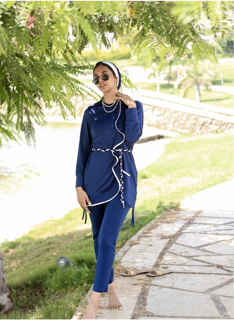 Femmine Classic Blue Burkini swimwear