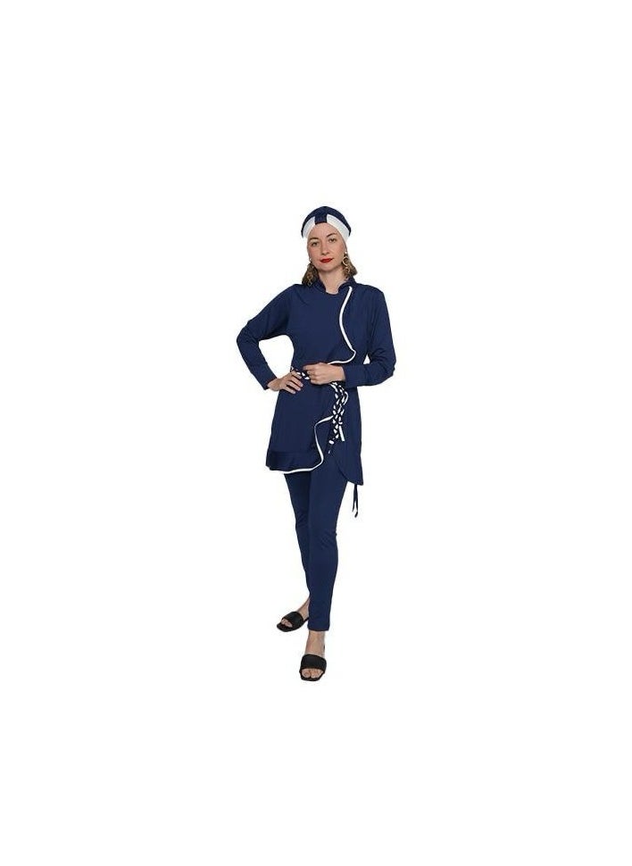 Femmine Classic Blue Burkini swimwear